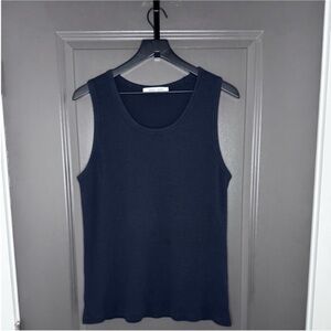 SAMSØE SAMSØE Men’s Ribbed Tank Top in Black - XL - Scandi Minimalism - EUC